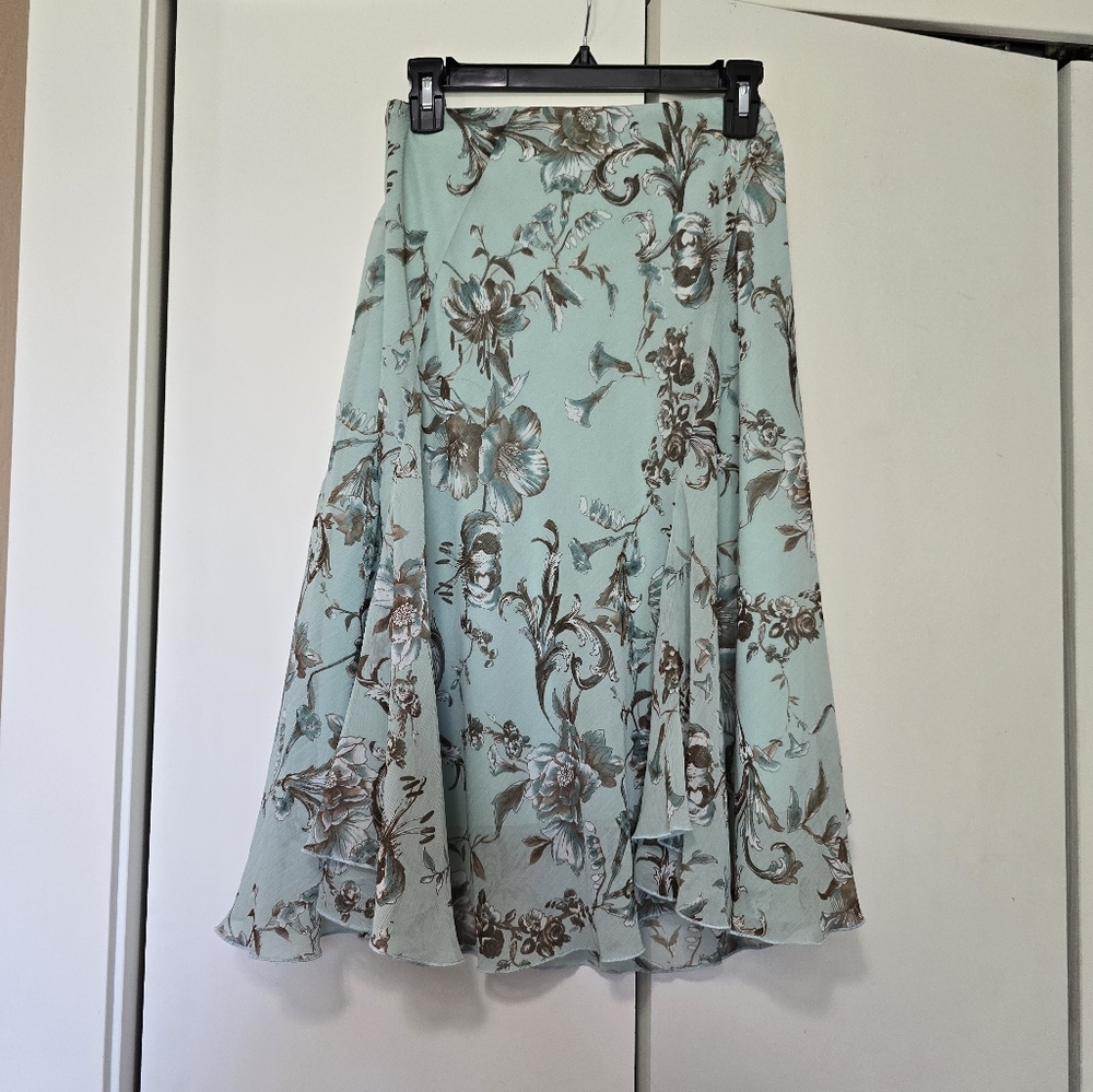Y2K Floral Midi Skirt
